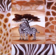 Animals of the Veld - Zebras - Art Print by Alfred Gockel | Movie Poster Prints from Posterazzi