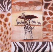 Animals of the Veld - Giraffe - Art Print by Alfred Gockel | Movie Poster Prints from Posterazzi