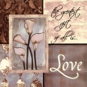 Blue DiamondsLove I - Art Print by Debbie DeWitt | Movie Poster Prints from Posterazzi