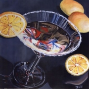 Martini - Lemon - Art Print by Debbie DeWitt | Movie Poster Prints from Posterazzi