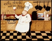 "Eat, Drink & be Merry" - Art Print by Dan Dipaolo | Movie Poster Prints from Posterazzi