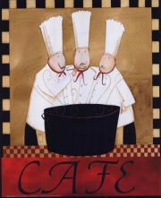 3 Chefs Soup Bistro 2 - Art Print by Dan Dipaolo | Movie Poster Prints from Posterazzi
