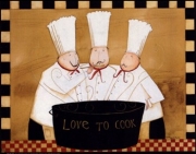 3 Chefs Tasting - Art Print by Dan Dipaolo | Movie Poster Prints from Posterazzi