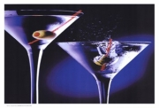 MARTINIS WITH OLIVES - Art Print by Tom Petroff | Movie Poster Prints from Posterazzi
