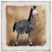 Zebra on Safari - Art Print by Alex Clark | Movie Poster Prints from Posterazzi