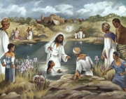 Baptism at River's Edge - Art Print by Beverly Lopez | Movie Poster Prints from Posterazzi