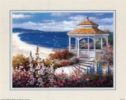Gazebo on Beach - Art Print by T.C. Chiu | Movie Poster Prints from Posterazzi