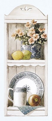 Blue China and Fruit - Art Print by T.C. Chiu | Movie Poster Prints from Posterazzi