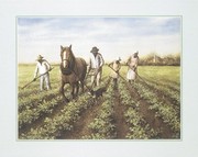 Plowing the Soil - Art Print by Charles Carol Coleman | Movie Poster Prints from Posterazzi