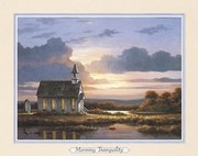 Peaceful Wood Church - Art Print by T.C. Chiu | Movie Poster Prints from Posterazzi