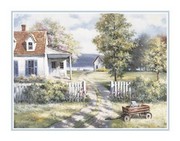 T.c. Chiu - In the Country with Wagon Size 22x28 - Art Print by T.C. Chiu | Movie Poster Prints from Posterazzi