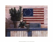 Old Flag With Ivy - Art Print by T.C. Chiu | Movie Poster Prints from Posterazzi