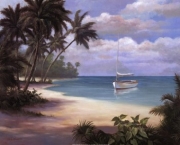 Tropical Castaway - Art Print by T.C. Chiu | Movie Poster Prints from Posterazzi
