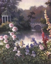 Summer Garden Triptych - Art Print by T.C. Chiu | Movie Poster Prints from Posterazzi