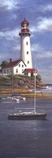 Lighthouse Shoals  I - Art Print by T.C. Chiu | Movie Poster Prints from Posterazzi
