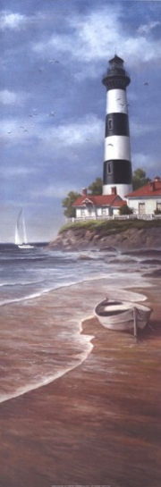 Lighthouse Shoals II - Art Print by T.C. Chiu | Movie Poster Prints from Posterazzi