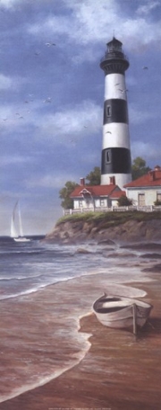 Lighthouse Shoals II - Art Print by T.C. Chiu | Movie Poster Prints from Posterazzi