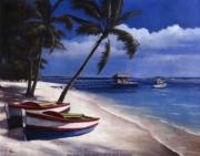 Two Boats - Art Print by T.C. Chiu | Movie Poster Prints from Posterazzi