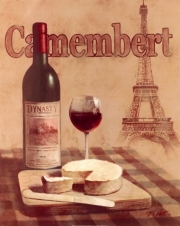 Camembert - Tour Eiffel - Art Print by T.C. Chiu | Movie Poster Prints from Posterazzi