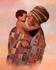 Family Values Woman - Art Print by T.C. Chiu | Movie Poster Prints from Posterazzi