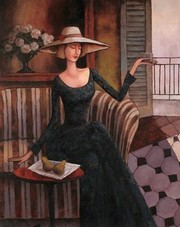 Woman With Pears - Art Print by T.C. Chiu | Movie Poster Prints from Posterazzi