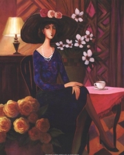 Tea Time Left - Art Print by T.C. Chiu | Movie Poster Prints from Posterazzi