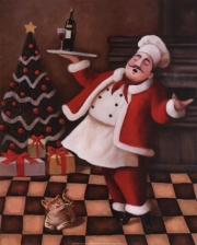 Christmas Chef II - Art Print by T.C. Chiu | Movie Poster Prints from Posterazzi