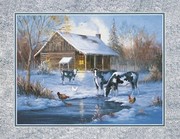 Winter Farm - Art Print by Marianne Caroselli | Movie Poster Prints from Posterazzi