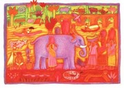 Bhils of Narmada Valley - Art Print by Sue Williams | Movie Poster Prints from Posterazzi