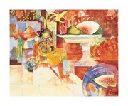 Still Life with Melon - Art Print by Shirley Trevena | Movie Poster Prints from Posterazzi
