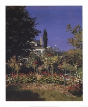 Jardin En Fleurs - Art Print by Claude Monet | Movie Poster Prints from Posterazzi
