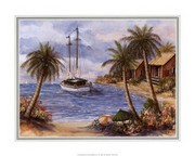 Umbrellas on the Beach - Art Print by  Jackie | Movie Poster Prints from Posterazzi