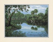 Three Cranes Swamp - Art Print by  Jack and Jackie | Movie Poster Prints from Posterazzi
