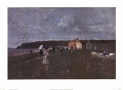 Partie De Croquet La Plage a Stcast - Art Print by Luigi Loir | Movie Poster Prints from Posterazzi