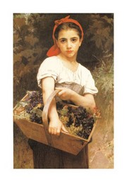 Young Girl Carrying Grapes - Art Print | Movie Poster Prints from Posterazzi