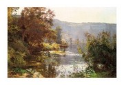 By the River - Art Print by Marie Victor Isenbart | Movie Poster Prints from Posterazzi