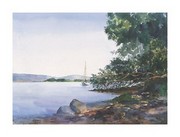Hudson Views: Maria's Beach - Art Print by Beverley Bozarth | Movie Poster Prints from Posterazzi