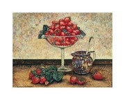 Strawberries and Cream - Art Print by Richard Henson | Movie Poster Prints from Posterazzi