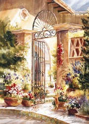 A Courtyard Gate - Art Print by Betty Carr | Movie Poster Prints from Posterazzi