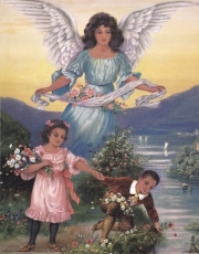 Black Guardian Angel - Art Print by Thomas Cathey | Movie Poster Prints from Posterazzi