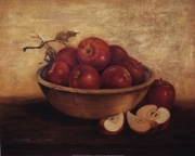 Apples in Wood Bowl - Art Print by Peggy Thatch Sibley | Movie Poster Prints from Posterazzi