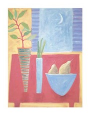 Terracotta Interior with New Moon - Art Print by Louise Waugh | Movie Poster Prints from Posterazzi