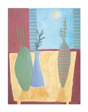 Terracotta Interior with Full Moon - Art Print by Louise Waugh | Movie Poster Prints from Posterazzi