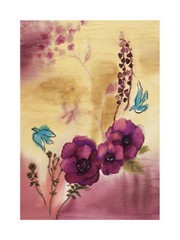 Blue Birds And Roses I - Art Print | Movie Poster Prints from Posterazzi