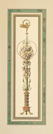 Anonymous - Floral Pedestals II Size 20x8 - Art Print | Movie Poster Prints from Posterazzi