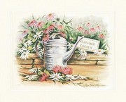 Watering Can Daisies - Art Print by Peggy Thatch Sibley | Movie Poster Prints from Posterazzi
