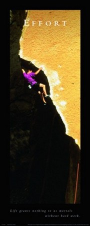 Effort-Rock Climber - Art Print | Movie Poster Prints from Posterazzi