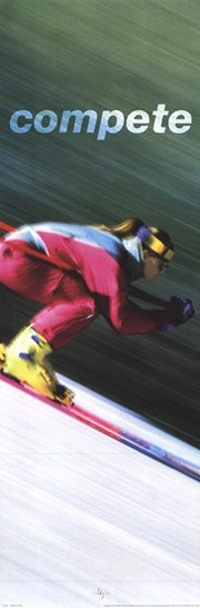 Compete-Downhill - Art Print | Movie Poster Prints from Posterazzi