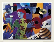 Jazz Scene I - Art Print by Nancy Matthews | Movie Poster Prints from Posterazzi