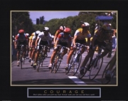 Courage - Making A Turn Bicycle Race - Art Print | Movie Poster Prints from Posterazzi